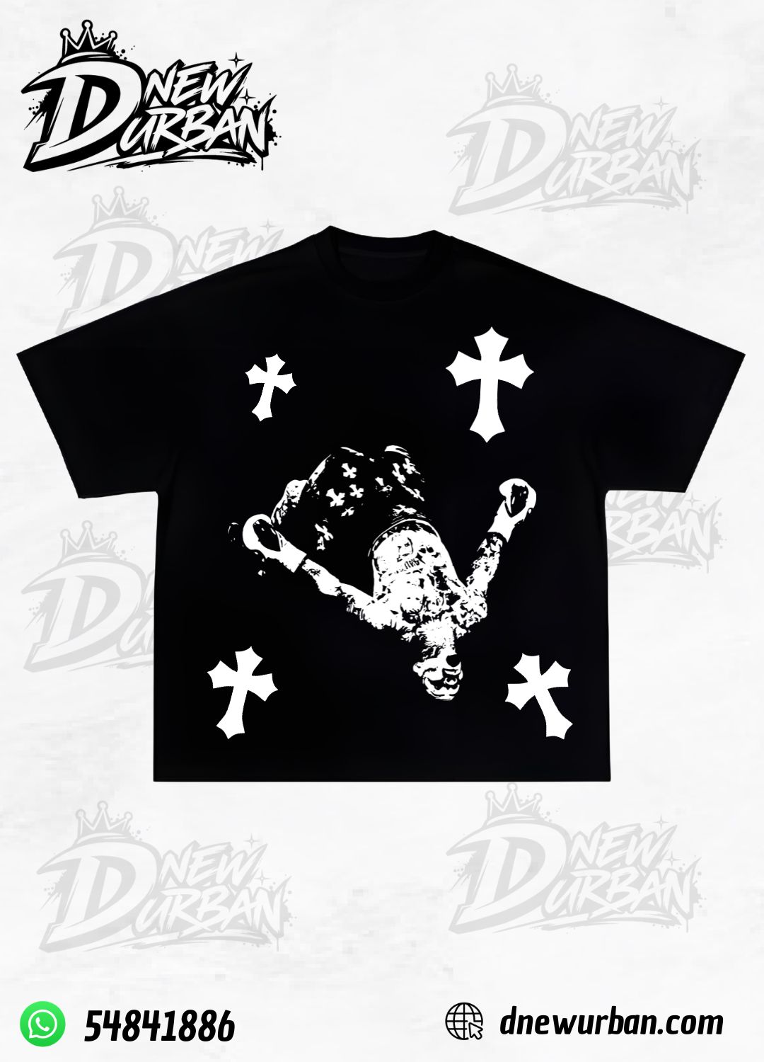 Playera Cruces Diseño 2