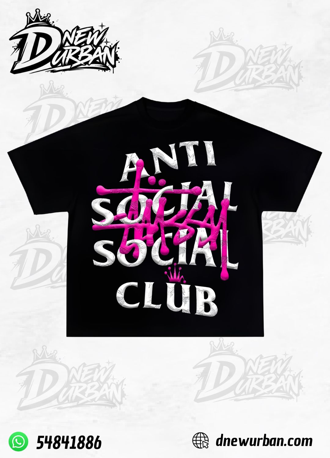 Playera Antisocial Club Diseño 3