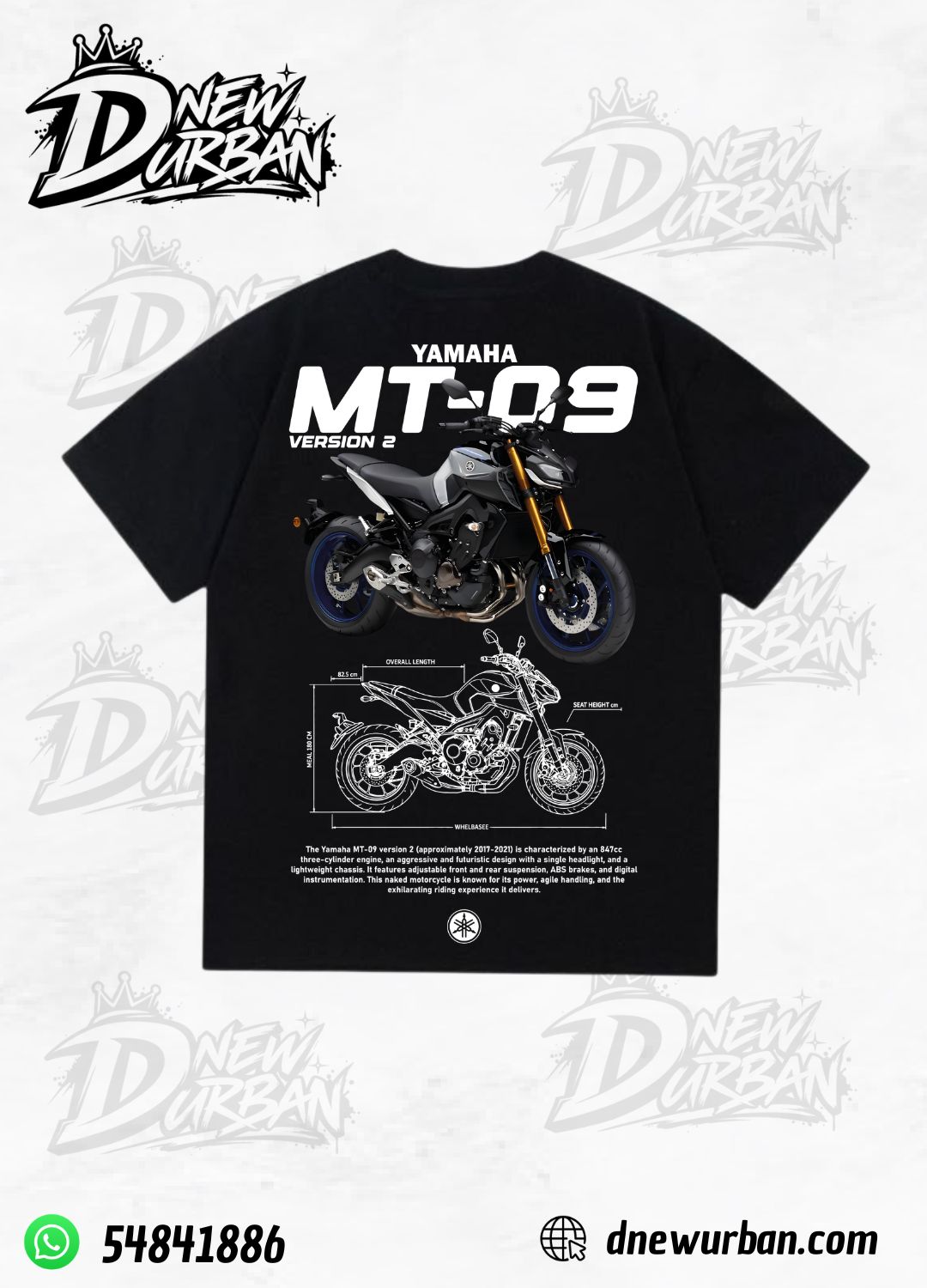 Playera Yamaha Mt09