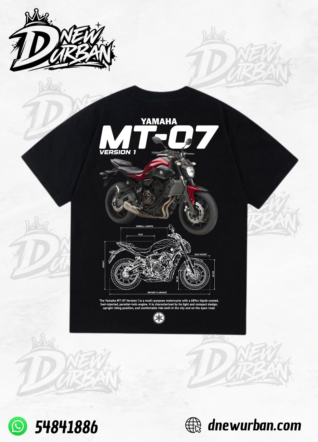 Playera Yamaha Mt07