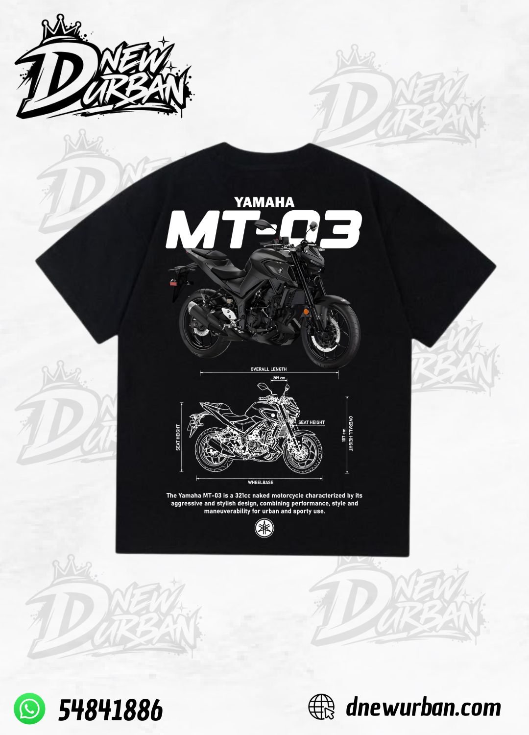 Playera Yamaha Mt03