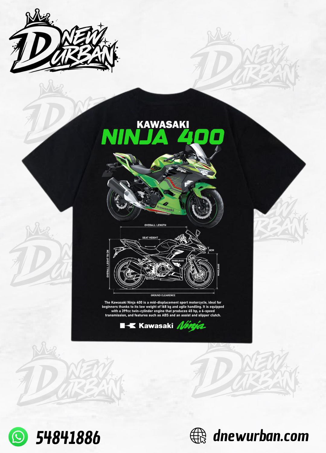 Playera Kawasaki Ninja 400